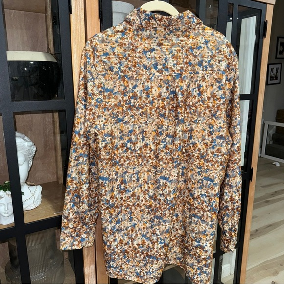 The Nu Vintage button down shirt Blouse Retro Floral top long sleeve embroidered - Picture 4 of 7